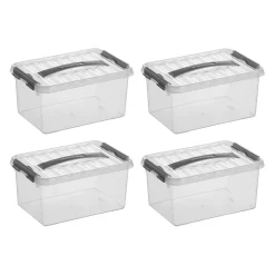 Sunware Opbergmanden En- Kratten<Q-line - Opbergbox - 6L - 4-delig