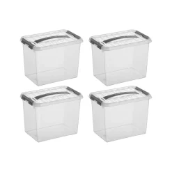 Sunware Opbergmanden En- Kratten<Q-line - Opbergbox - 9L - 4-delig
