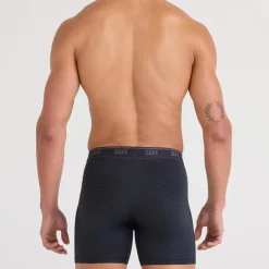 Saxx Ondergoed<Quest Quick-Dry Mesh - Heren - Sport Boxershort Zwart