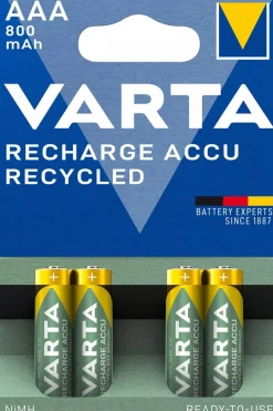 Varta Batterijen|Powerbanks<Recharge Recycled - AAA baterijen
