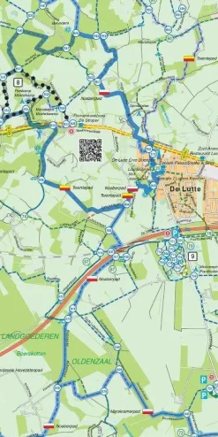 Falk Wandelkaarten|Wandelkaarten>Regiokaart Twente-Noord inclusief Dinkelland