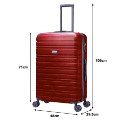 Blocktravel Koffers & Trolleys>Reiskoffer L ABS 95L met TSA-slot en 360° wielen