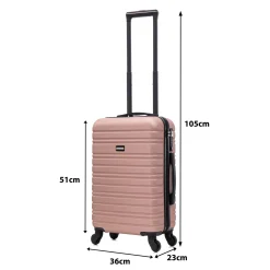 Blocktravel Koffers & Trolleys>Reiskoffer S ABS 39L met TSA-slot en 360° wielen
