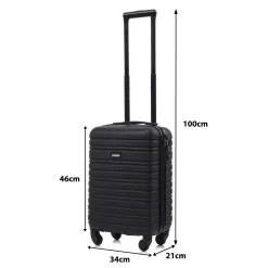 Blocktravel Koffers & Trolleys>Reiskoffer XS ABS 29L met TSA-slot en 360° wielen