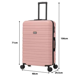 Blocktravel Koffers & Trolleys<Reiskoffer L ABS 95L met TSA-slot en 360° wielen Ros�goud