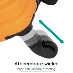 Blocktravel Koffers & Trolleys<Reiskoffer XS ABS 29L met TSA-slot en 360° wielen Oranje