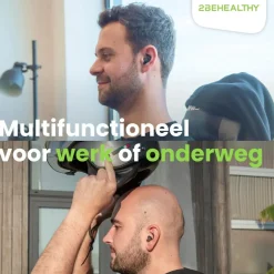 2BEHEALTHY Oordoppen>Reis/Slaap oordoppen - 2 Paar (M&L) - Zwart