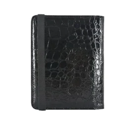 Dutch Shield Paspoorthoezen<RFID Paspoort Hoes - Anti Skim - Krokodil Style Black-Jet_black
