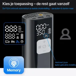 Donrox Fietspompen>Ride F524 – Compressor En Bandenpomp