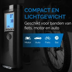 Donrox Fietspompen>Ride F511 – Compressor En Bandenpomp