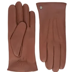 Roeckl Handschoenen<Riga - Heren handschoenen - Leer/Wol Kastanjebruin