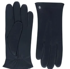 Roeckl Handschoenen<Riga - Heren handschoenen - Leer/Wol Marineblauw