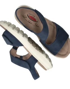 Gabor Sandalen & Slippers|Wandelsandalen<Rollingsoft Sandalen Dames Blauw