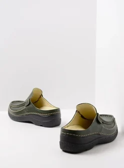 Wolky Casual Schoenen<Roll Slide - Klompen dames Donker Groen