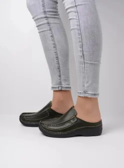 Wolky Casual Schoenen<Roll Slide - Klompen dames Donker Groen