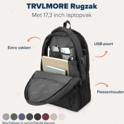 Trvlmore Wandelrugzakken|Rugzakken & Tassen>Rugtas – 36L – 17,3Inch
