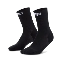 Cep Sokken|Wandelsokken<Run Mid-Cut Compressie Sokken - Heren Zwart