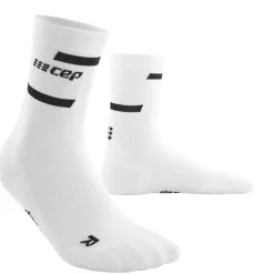 Cep Sokken|Wandelsokken<Run Mid-Cut Compressie Sokken -Heren Wit