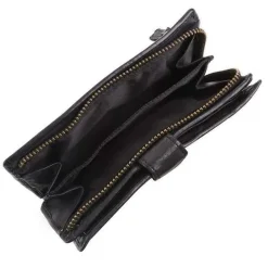 DAMES Bear Design Portemonnees>Sanne - Portemonnee - Leer - Overslag - Studs