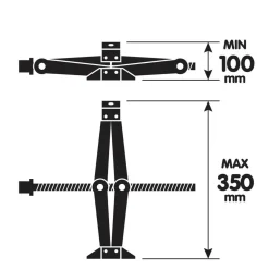 Lampa Autogereedschap>Schaarkrik met ratel - 1000 kg