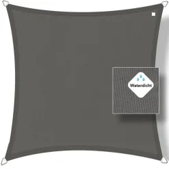 Buitenkado Schaduwdoeken<Schaduwdoek Waterdicht - 2x2m Antraciet