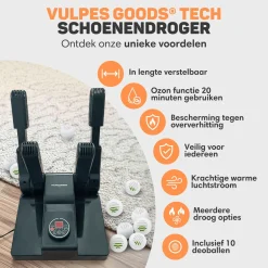 Vulpes Goods Accessoires & Onderhoud<Schoenendroger met Ozone - Meerdere droogfuncties