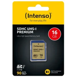 Intenso Geheugenkaarten<SDHC kaart UHS-I Premium - 16GB