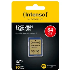 Intenso Geheugenkaarten<SDXC kaart UHS-I Premium - 64GB