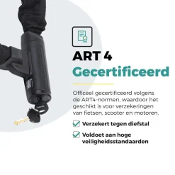 Voltano Fietssloten<Securo ART4 kettingslot 130 cm