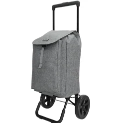 Beagles Boodschappentrolley'S<Shop&Go - Boodschappenkar - Opvouwbaar - 40L Donker Grijs