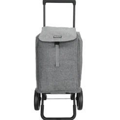 Beagles Boodschappentrolley'S<Shop&Go - Boodschappenkar - Opvouwbaar - 40L Donker Grijs