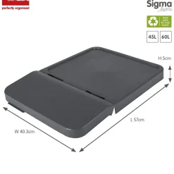 Sunware Prullenbakken En Manden>Sigma home - Prullenbak + deksel 60L - 2-dlg