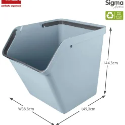Sunware Prullenbakken En Manden>Sigma home - Prullenbak met deksel - 60L