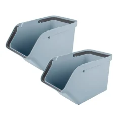 Sunware Prullenbakken En Manden<Sigma home sorteer unit 30L blauw-2 dlg
