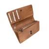 DAMES Bear Design Portemonnees>Sigrid - Leren portemonnee - Overslag - 15 pasjes
