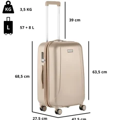Carryon Koffers & Trolleys<Skyhopper 68cm koffer 65 L Champagne
