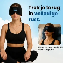 PurelyGoods Slaapmaskers<Slaapmasker Bluetooth - Zwart