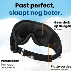 PurelyGoods Slaapmaskers<Slaapmasker Bluetooth - Zwart
