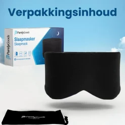 PurelyGoods Slaapmaskers<Slaapmasker Katoen - Zwart