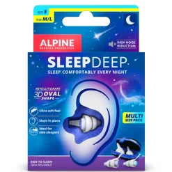 Alpine Oordoppen<Sleepdeep multisize pack Wit
