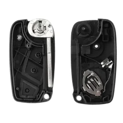 Xeod Autosleutelhoesjes>Sleutelbehuizing 3 knops geschikt voor Fiat