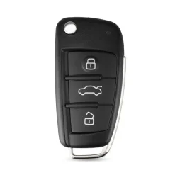 Xeod Autosleutelhoesjes>Sleutelbehuizing 3 knops geschikt voor Audi