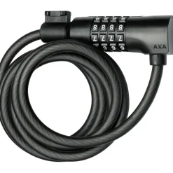 Axa Fietssloten<Slot kabelslot resolute 180/8 code Zwart
