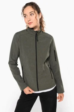 Kariban Zomerjassen|Softshell Jassen<softshell jas Vrouwen- Waterdicht 8000 mm Groen