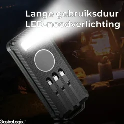 Gastrologix. Powerbanks|Powerbanks<Solar Powerbank Oranje 10.000 mah Zwart
