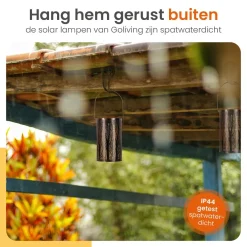 Goliving Lantaarns<Solar Tafellamp Oasis – 2 Stuks - LED