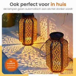 Goliving Lantaarns<Solar Tafellamp Spark – 2 Stuks - LED