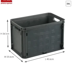 Sunware Opbergmanden En- Kratten>Square - Gesloten krat - 26L - 2-delig