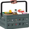 Sunware Opbergmanden En- Kratten>Square - Vouwkrat met handgreep - 24L - 2-dlg