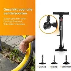 R2B Fietspompen>Staande Fietspomp - Vloerpomp - Bandenpomp